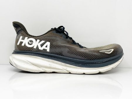 Hoka One One Mens Clifton 9 1127895 BWHT Black Running Shoes Sneakers Sz 11.5 D Online Hot Sale