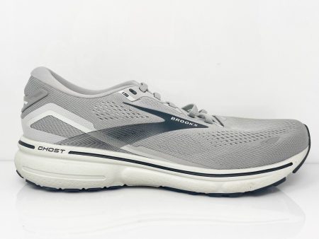 Brooks Mens Ghost 15 1103932E098 Gray Running Shoes Sneakers Size 10 2E Sale