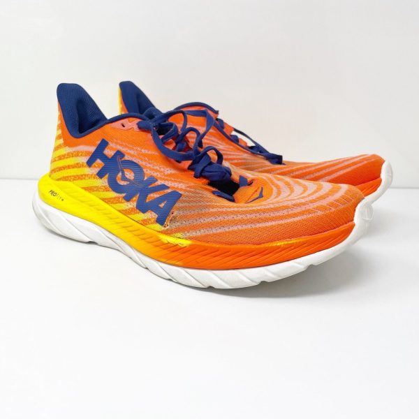 Hoka One One Mens Mach 5 1127893 FDND Orange Running Shoes Sneakers Size 12 D Online Sale