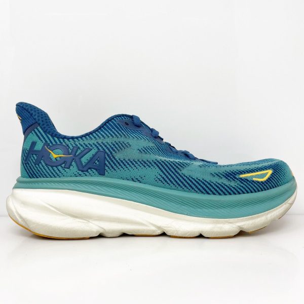 Hoka One One Mens Clifton 9 1127895 MCN Blue Running Shoes Sneakers Size 8 D Discount