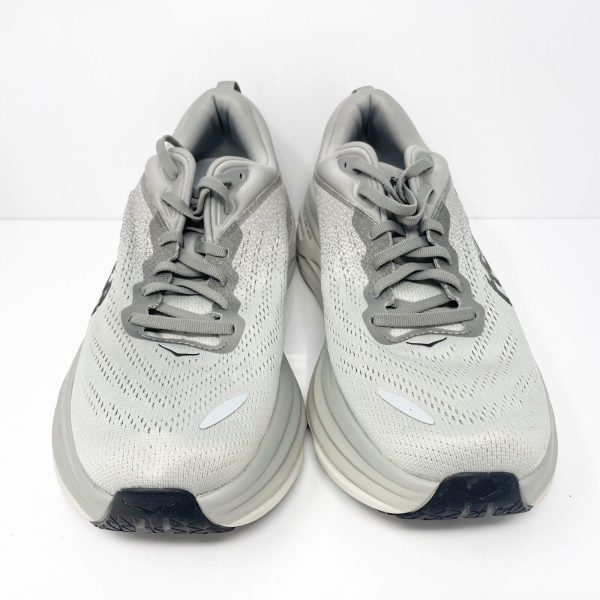 Hoka One One Mens Bondi 8 1123202 SHMS Gray Running Shoes Sneakers Size 10.5 D Online now