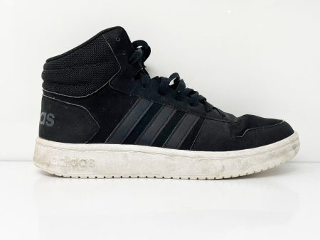 Adidas Mens Hoops 2.0 Mid DB0113 Black Basketball Shoes Sneakers Size 8.5 Online Hot Sale