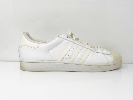 Adidas Mens Superstar 2 160337 White Casual Shoes Sneakers Size 12 Online now