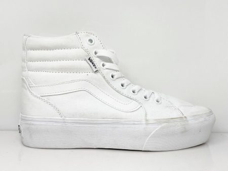 Vans Womens SK8 Hi 721356 White Casual Shoes Sneakers Size 7 Hot on Sale