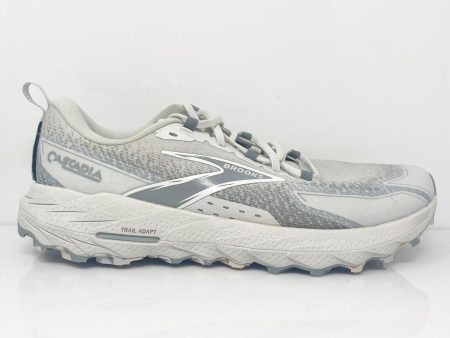 Brooks Mens Cascadia 18 1104261D027 Gray Running Shoes Sneakers Size 12 D Sale