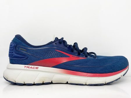 Brooks Mens Trace 2 1103881D420 Blue Running Shoes Sneakers Size 10 D Sale