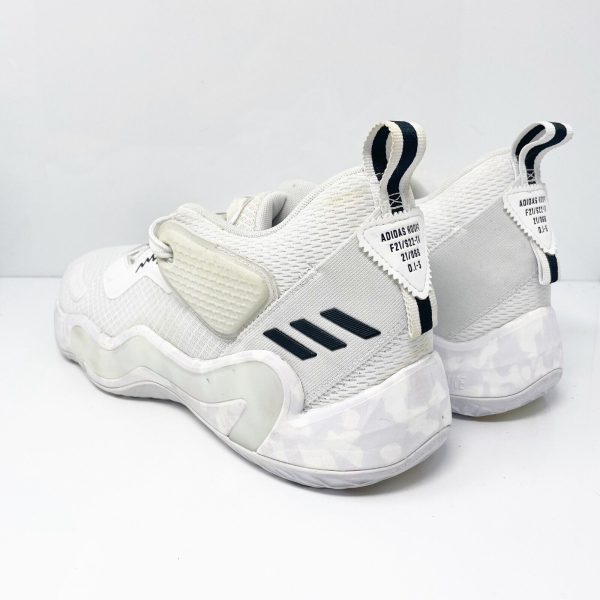 Adidas Mens D.O.N. Issue 3 H67720 White Basketball Shoes Sneakers Size 13 on Sale