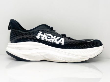 Hoka One One Mens Skyflow 1155111 BWHT Black Running Shoes Sneakers Size 11 D Online Sale