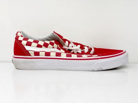 Vans Unisex Off The Wall 508182 Red Casual Shoes Sneakers Size M 9.5 W 11 For Cheap