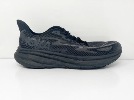 Hoka One One Mens Clifton 9 1127895 BBLC Black Running Shoes Sneakers Size 11.5D Discount