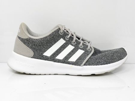 Adidas Womens Cloudfoam QT Racer AW4313 Gray Running Shoes Sneakers Size 6.5 Fashion