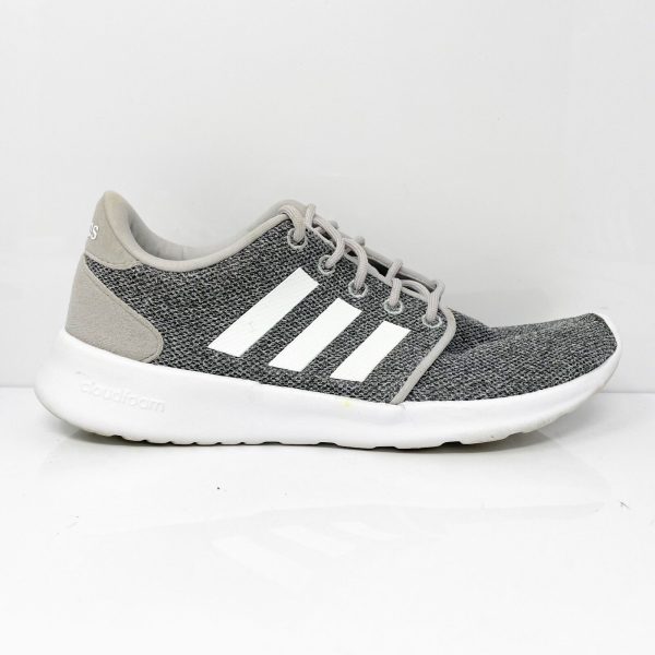 Adidas Womens Cloudfoam QT Racer AW4313 Gray Running Shoes Sneakers Size 6.5 Fashion