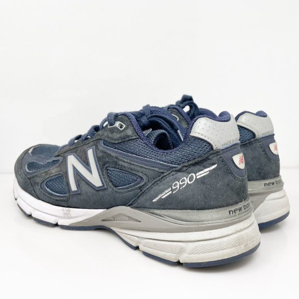 New Balance Mens 990 V4 U990NV4 Blue Running Shoes Sneakers Size 7 D For Sale