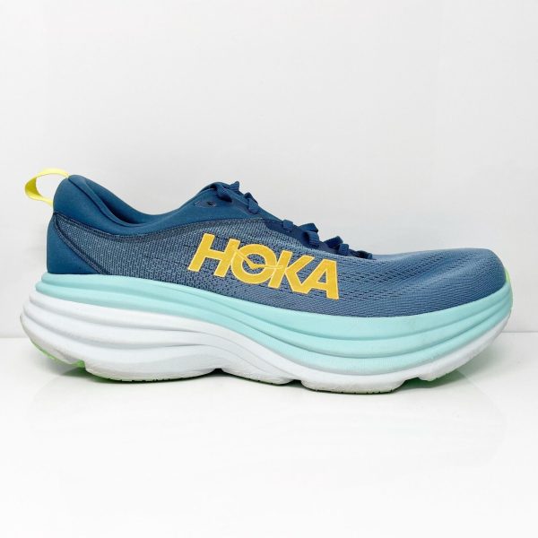 Hoka One One Mens Bondi 8 1123202 RHD Blue Running Shoes Sneakers Size 11.5 D Supply