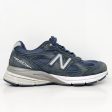 New Balance Mens 990 V4 U990NV4 Blue Running Shoes Sneakers Size 7 D For Sale