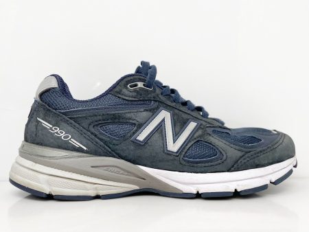 New Balance Mens 990 V4 U990NV4 Blue Running Shoes Sneakers Size 7 D For Sale