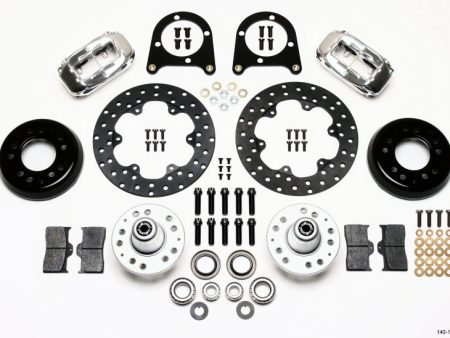 Wilwood Forged Dynalite Front Drag Kit Drilled Polished 37-48 Ford Psgr. Car Spindle Cheap