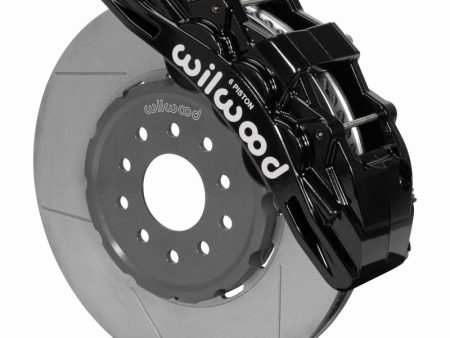 Wilwood SX6R Front Brake Kit 14in GT Slotted Black 05-13 Chevy Corvette Online Hot Sale