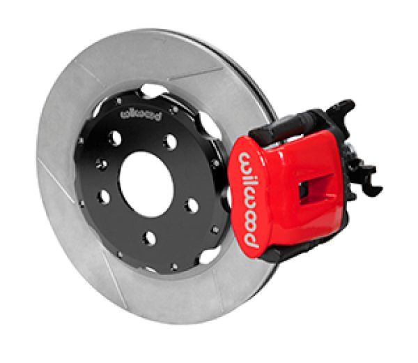 Wilwood 03-08 Audi A4 Caliper-Combination Parking Brake Rear 12.19 Rotor - Red For Cheap